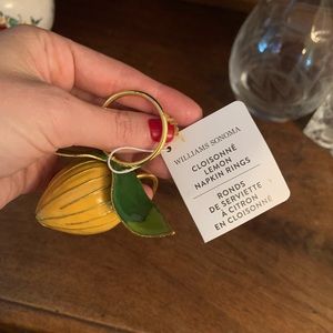Williams Sonoma napkin rings NWT
